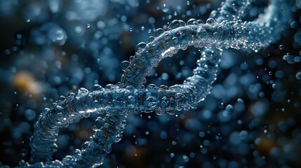 Cinematic Underwater Scene of a Water Ice Sculpture with Soft Lighting