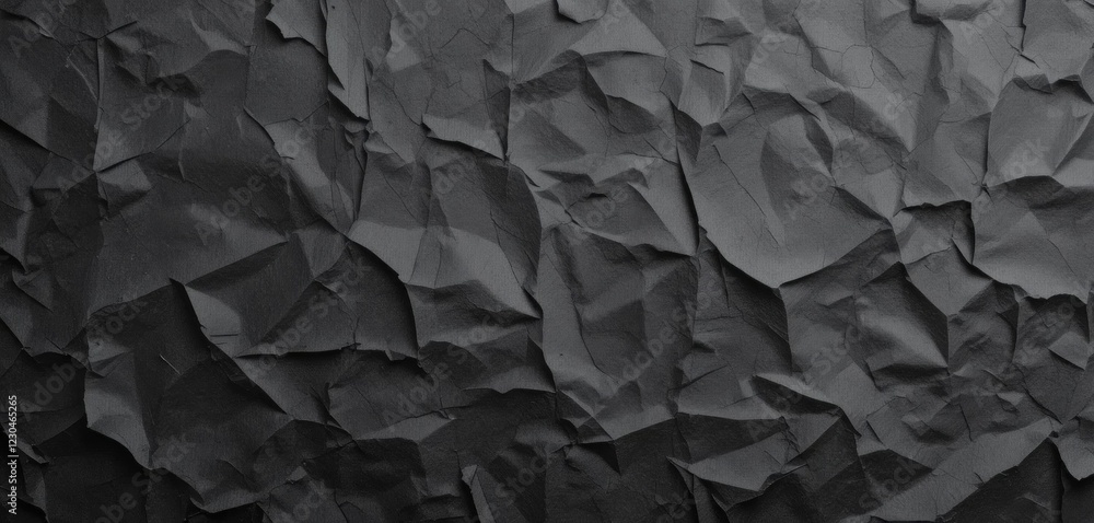 Poster dark wrinkled paper texture with shadows and subtle gradients perfect for backgrounds