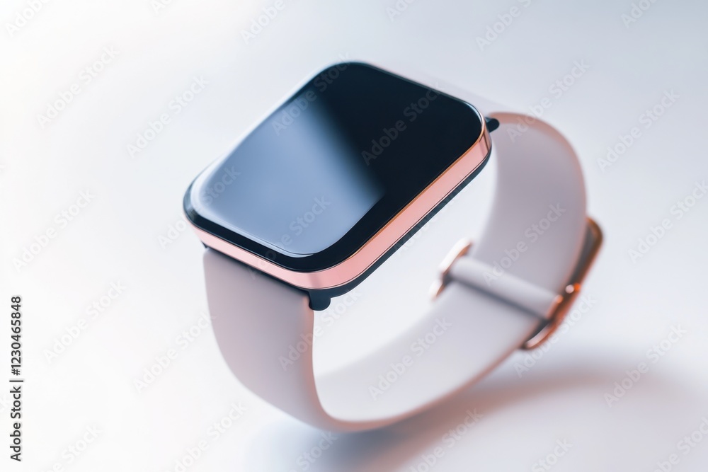 Poster stylish smart watch with a minimalist design and a sleek interface