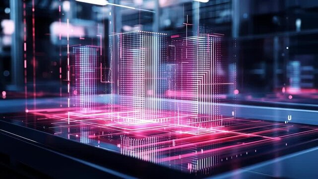 A shot showcasing a workstation with interchangeable modules for different tasks such as assembly packaging and testing emphasizing versatility in production operations.