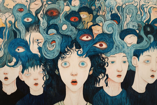 Sensory overload and mental disorder in a crowd