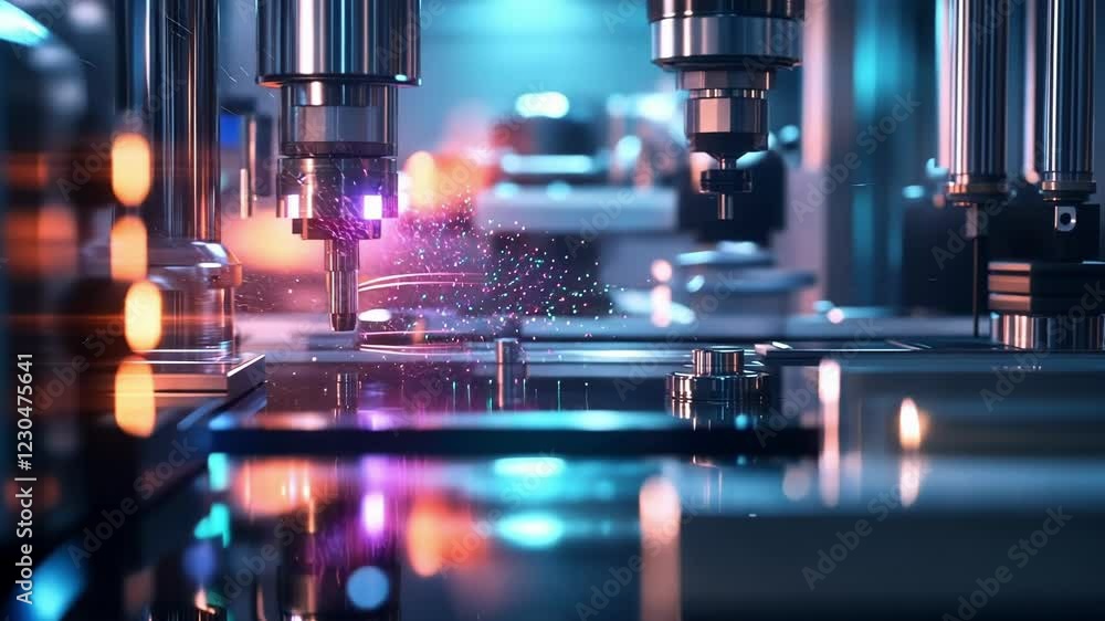 Aufkleber a highresolution image capturing the intricate details of various raw materials being prepped for re