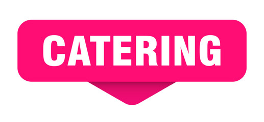 catering sticker. catering sign on transparent background