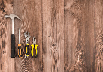 Tools on top of the table