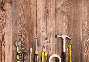 Tools on top of the table