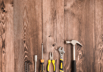 Tools on top of the table