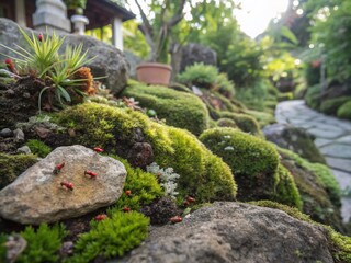 Thailand Rock Garden Macro Photography: Detailed Textures & Colors