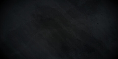 Naklejka premium Texture dark blackboard and chalkboard charcoal antique gradient distressed luxury cement concrete structure grunge backdrop studio background design.