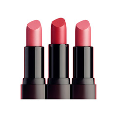 Obraz premium Luxurious lipstick make-up beauty product isolated on a transparent background.