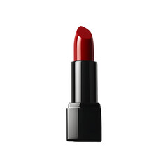 Luxurious lipstick make-up beauty product isolated on a transparent background.