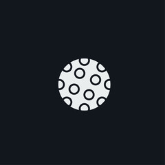 Golf ball icon flat vector design