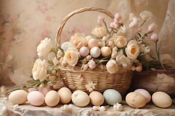 illustration, vintage, still life, Easter