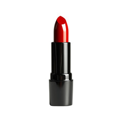 Luxurious lipstick make-up beauty product isolated on a transparent background.