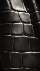 Black Crocodile Skin Texture