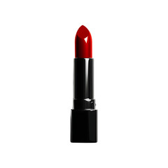 Luxurious lipstick make-up beauty product isolated on a transparent background.