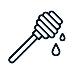 honey dipper icon design