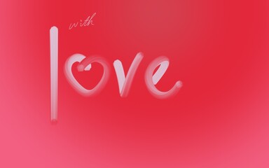 Handwritten lettering LOVE seamless pattern. Valentine's day romantic cute design. Cute element of design for flyers, invitations, cards. The concept of valentine's day or all lovers