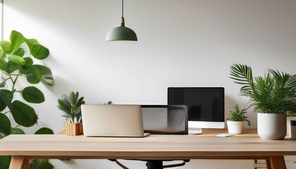 modern living room with table