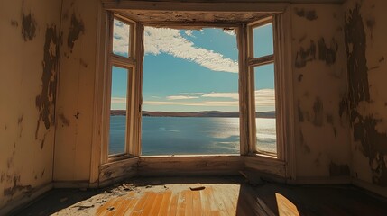 Stunning Ocean View from Abandoned Bay Window