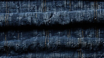 Close-Up of Denim Fabric Texture, High-Resolution Textile Background, Detailed Jeans Material Pattern, Fashion and Clothing Design