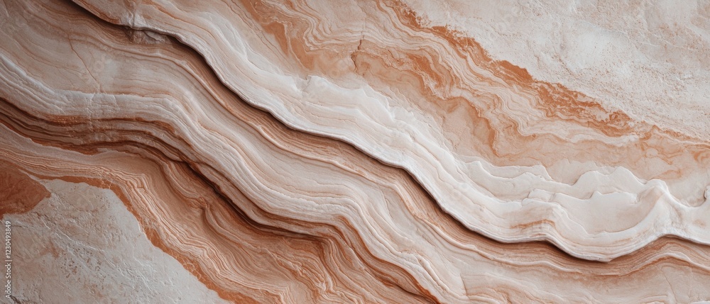 Aufkleber close-up of a rock surface with a textured pattern. the rock appears to be made of a light-colored m