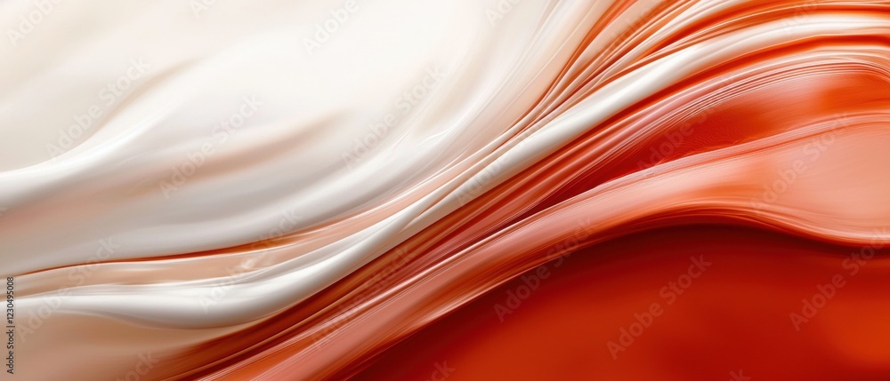 Aufkleber abstract digital art piece that appears to be made up of different shades of orange and white. the c