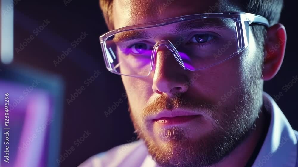 Poster a closeup of an employee inspecting an order against customer specifications highlighting the meticu