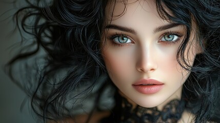 Fototapeta premium Portrait of a beautiful woman.