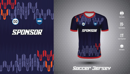 Soccer jersey design for sublimation