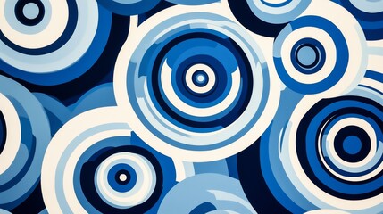 Modern abstract background, blue white gradations, circle effect,shape memphis, trendy , vector ,eps 10
