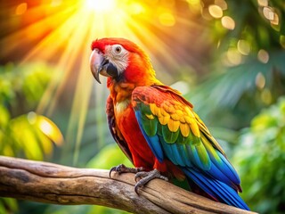 Vibrant Parrot Portraits: High-Resolution Stock Photos for Commercial Use