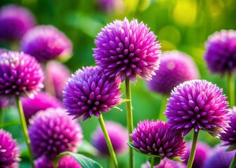 Fototapeta premium Vibrant Purple Perennial Flowers Macro Photography - Close-Up Botanical Image