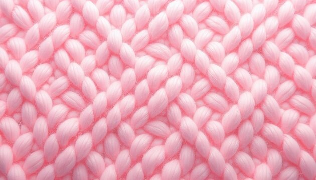 Textured background of soft pink knitted fibers creating a warm and inviting ambiance