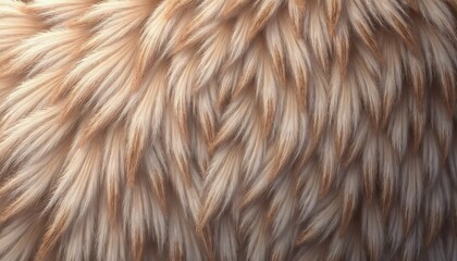 Fototapeta premium Textured background of fluffy fur in soft beige hues for creative and artistic projects