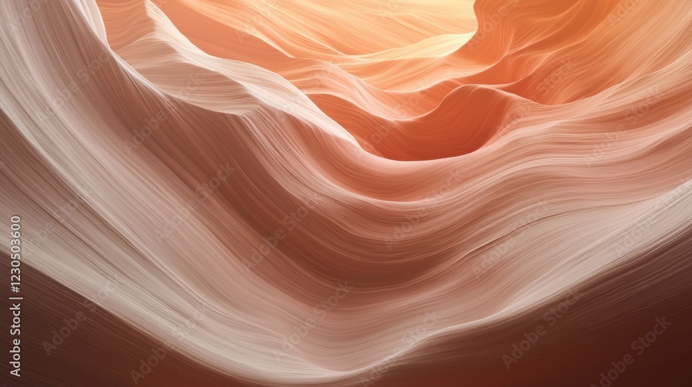 Poster abstract digital art piece that appears to be a close-up of a wave-like pattern. the wave is made up