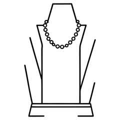 Chain jewelry dummy icon outline vector.Necklace Vector Icon.necklace ,wedding icon.Jewelry Vector Icon.
