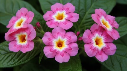 Fototapeta premium Vibrant Pink Flowers Close Up Macro Shot
