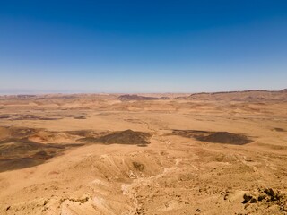 Naklejka premium Vast Negev Desert Landscape in Israel