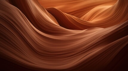 Fototapeta premium Abstract digital art piece that appears to be a close-up of a wave-like pattern. the wave is made up of thin, wavy lines that create a sense of movement and depth.