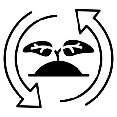 Ecological Balance Glyph Icon