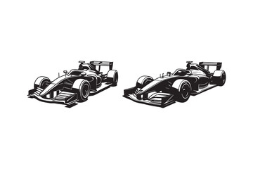 Minimalist Formula Race Car Artwork