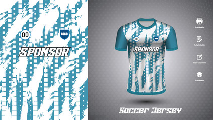 Soccer jersey design for sublimation