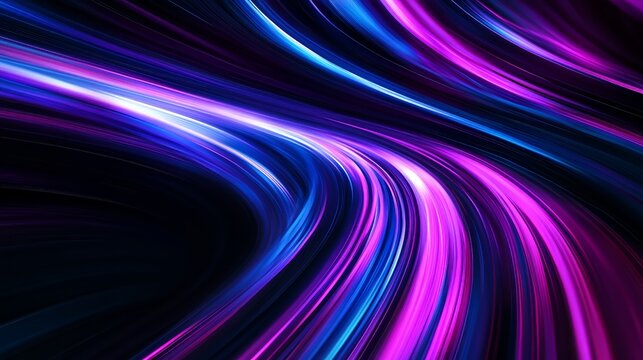 Abstract Futuristic Light Streaks Background - made with Generative AI