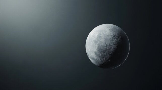 Black and white photograph of a full moon. the moon appears to be in the center of the image, with its craters and shadows clearly visible.