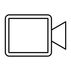 Video Camera Vector Line Icon Design