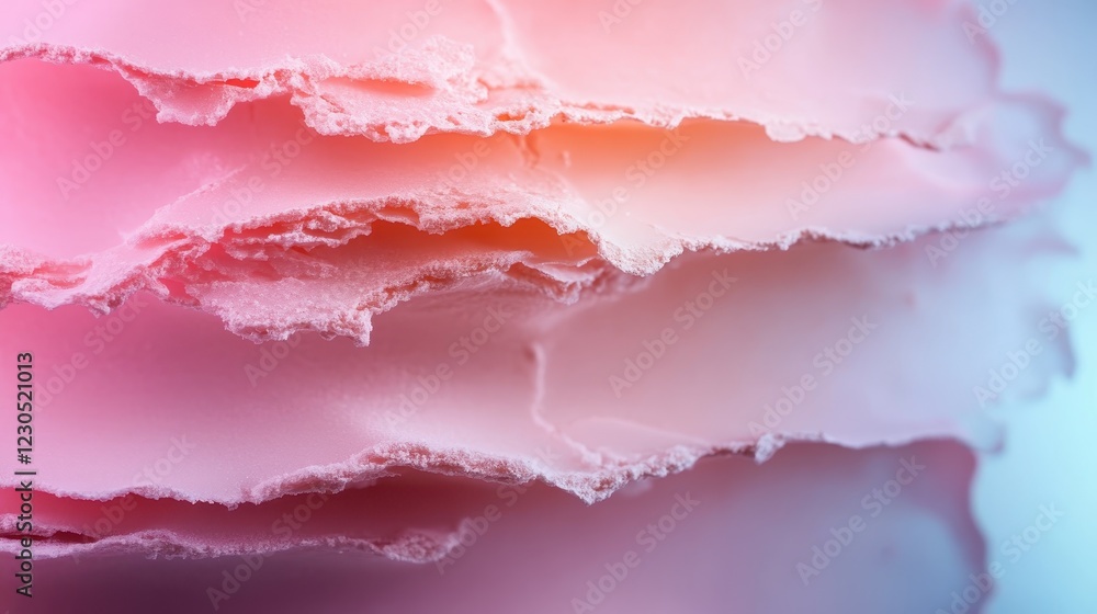Aufkleber intricate layers of soft pink create a visually striking abstract texture, symbolizing elegance and 