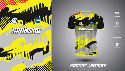 Soccer jersey design for sublimation