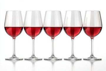 Five Glasses of Red Wine