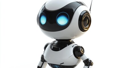 chatbot ui illustration on white background