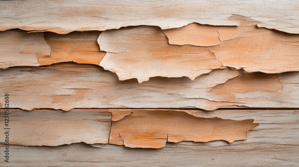 Poster this image showcases peeling wood planks with an intricate texture, highlighting layers of paint tha